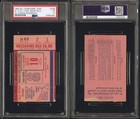 1962 Mlb All-star Game East Ticket Stub Washington Dc  nl 3 Al 1  - Psa 1 5 Fair