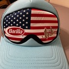 Rare Barilla X Bigtruck Mikaela Shiffrin    abfttb    Flag Goggles Snapback Hat