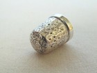 Antique Sterling Silver 1920s Hg s Henry Griffith   Sons Sewing Thimble  Size 16