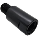 Barrel Extension 1 2x28 Thread     Cnc Machined Steel     Black     1 25  Long