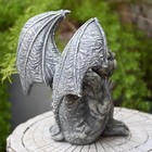 Gargoyle Statue - 7 Inch Gothic Garden Guardian Sculpture For Indoor outdoor Dec