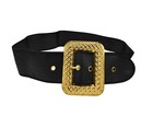 Adult Deluxe Pirate Profressional Santa Belt Suit Big Gold Buckle Claus Costume