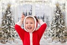 8x6 Ft Christmas Window Photography Backdrop Winter Tree Photo Booth Prop