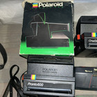Vintage Camera Lot Untested Minolta Kodak Polaroid Olympus Fuji Box And Manuals