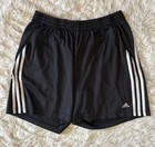Adidas Primeblue 3-stripes Shorts Black Men   s Medium Soccer Training Athletic