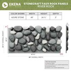 Everstone River Rock 24 75in X 49in Urethane Composite Faux Rock Panel Siding I