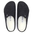Sale  Birkenstock Unisex Zermatt Shearling Anthracite Wool Felt Medium Size Auth