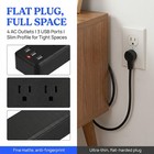 Wall Mountable Usb Surge Protector Power Strip 3 Usb Ports   4 Outlet Plugs Lot