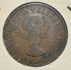 1955 Uk Great Britain Half Penny Bronze Coin - Excellent Condition