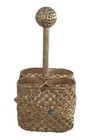 Vintage Lipstick Holder  4 Slot Vanity Organizer  Jade Gold Filigree Jade  4   