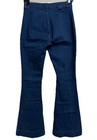 Women   s Super Flare High Rise Jeans Small Blue Stretch Dark Wash Denim Fit 28x30