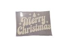 Merry Christmas Holiday Heat Transfer - Iron On Vinyl