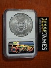 2017 W Burnished Silver Eagle Ngc Ms70 First Day Of Issue Fdi Label
