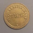 Vintage 13 Coins Restaurant Parking Metal Token