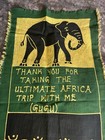 Handmade African Textile Batik Travel Banner Cotton 18    X 60    Hand Painted