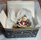 Rare And Vintage Christopher Radko Christmas Ornament - Santa In Sleigh -