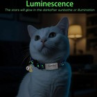 Personalised Glow Cat Collar Engraved Id Name Tag Bell Adjustable Kitten Puppy