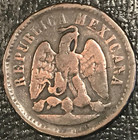 Vg Details 1891 Om Mexico 1 One Centavo Coin-dec502
