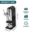 Mini Mechanical Metronome high Accuracy Professional Musical Timer Universal