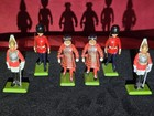 Vintage Britains Ltd Toy Soldiers Lot Of 6 - Made In England Metal Figures