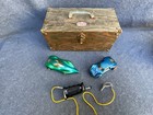 2 Vintage Cars   1 24 Vintage Gar-vic Slot Car Monogram Lola Gt With Case