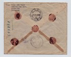 Paraguay Registered Cover Block 4 W  Overprint 1st Congress 1953