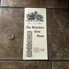 The Belvedere Tour Home Brochure Galena Ill Largest Mansion Historical Vintage