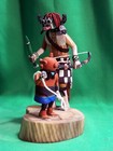 Hopi Kachina Doll - Stone Eater Kachina   Mudhead By Earl Arthur - Incredible 