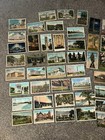 Vintage Postcards Chrome Linen Hand Color  Roadside Scenic Building Lot