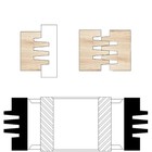 Finger Joint Shaper Cutter Carbide Tipped 4-wing For Heavy-duty Woodwork