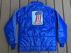 Vintage 70s Harley Davidson Swingster Red White Blue  1 Winter Puffer  Jacket L