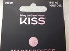 Kiss Masterpiece Nails Glue On Long- Shiny   Matte Blue With Gems