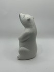 Vintage Ceramic Polar Bear Figurine  Made In Brazil  4    Tall 