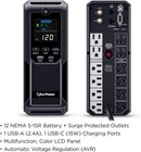 Cyberpower Cst150uc2-e Intelligent Lcd Ups Battery Backup And Surge Protector