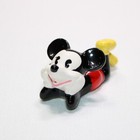 Mickey Mouse Resting On Elbow Figurine Walt Disney Productions Japan Vintage 