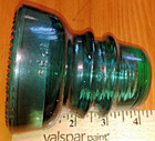 Vintage Hemingray No 40 Glass Electrical Insulator Made In Usa Aqua Blue