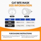 Cat Muzzle For Grooming  Adjustable Transparent Anti-bite Cat Mask For Nail
