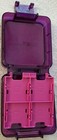 Nintendo Ds 3ds Hard Plastic Purple  Pink Square 16 Game Cartridge Carrying Case