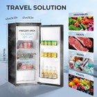 95qt   90l Car Fridge Freezer Portable Refrigerator Camping Truck App Control