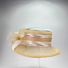 Something Special Kentucky Derby Gold Fascinator Sinamay Straw Dress Hat Women s