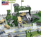 Deao Military Base Set  Army Men Playset With Military Vehicle weapon Gear Acces