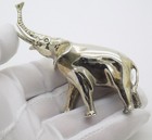 Vintage Italian Handmade Genuine Sterling Silver Large Elephant Solid Figurine