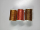 Pure Silk Ribbon 4mm-lot Of 3 Spools-each Spool 10m 11yards-browns