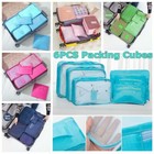 8 Pcs Travel Luggage Organiser Set Suitcase Storage Bags Clothing Packing Cubes 