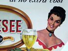 Genesee Brewing Co 1950 s Beer Tray Paper Insert Featuring  jenny  Mint Original
