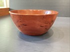Hand Turned Cherry Wood Bowl Artist Signed John Lee 1998 7    X 3    Cottage Lodge
