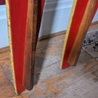 Vintage Pair Of Lund Chuck Stearns Wooden Water Skis - Classic Sportsman Style