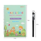 16pcs Magic Practice Copybook Groove Reusable English Writing Book For Children