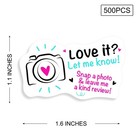 1 5   Love It Let Me Know Cute Camera Design Stickers  Thank You  Bakeries  H   