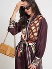 Alemais Printed Loose And Versatile Silk Shirt high Waist Wide Leg Pants Set